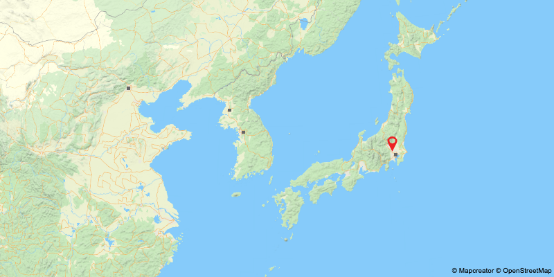 出身地：埼玉県川越市の地図